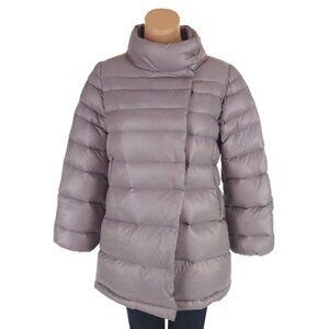 ACCUA by PSR White Goose Down Quilted Jacket Size 38 US 2 XS Womens Gray $475